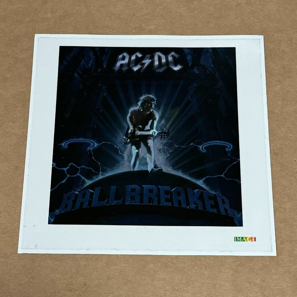 AC/DC - BALLBREAKER - PEEL & STICK STICKER - VINTAGE - 1995